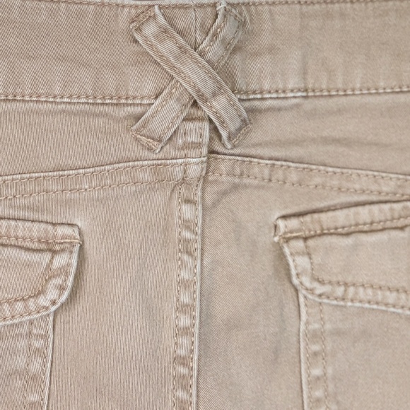 BeBop Tan Jean Shorts with Classic Style - Picture 4 of 7